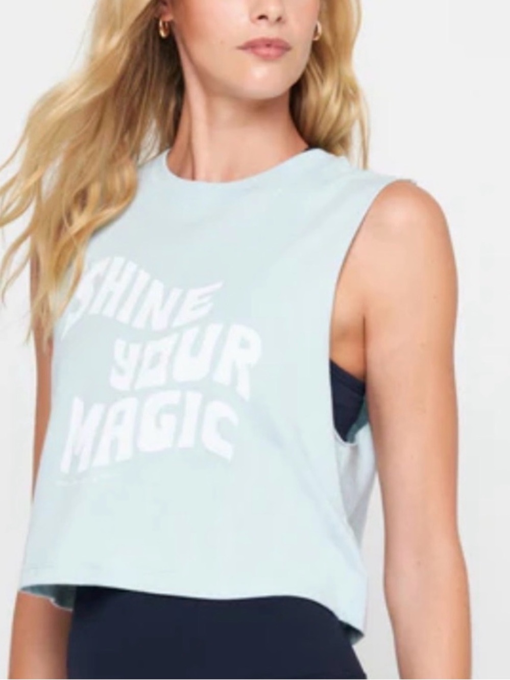 NWT- Spiritual Gangster Shine Your Magic Callie Crop Tank